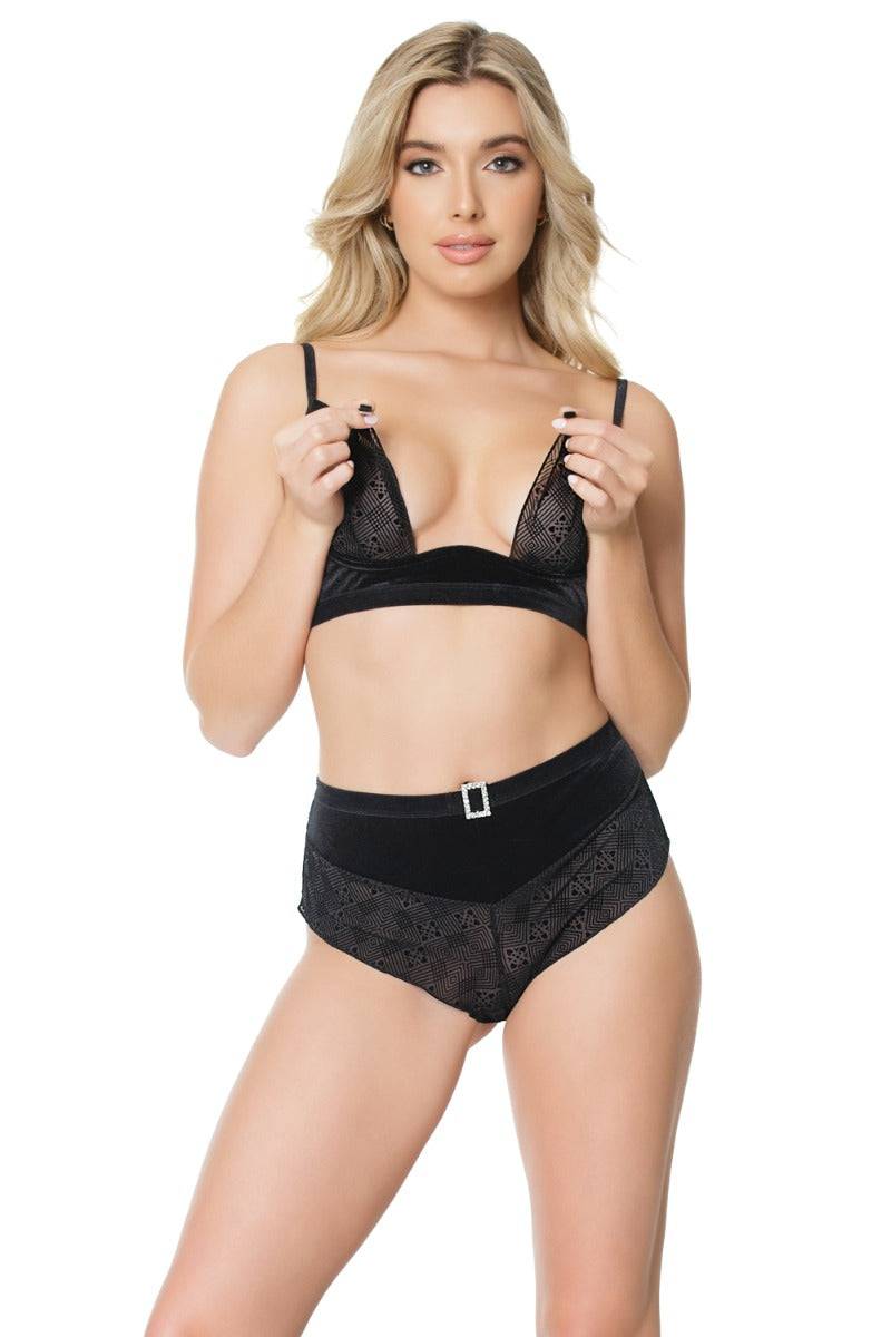 Coquette - 21317 - Bra & Panty Set - Black - Stag Shop