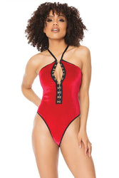 Coquette - 21324 - Velvet Teddy - Red - OS - Stag Shop