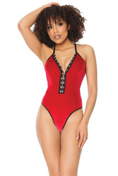 Coquette - 21324 - Velvet Teddy - Red - OS - Stag Shop