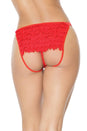 Coquette - 21331 - Crotchless Panty - Red - OS - Stag Shop
