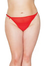 Coquette - 21331 Plus - Crotchless Panty - Red - OS/XL - Stag Shop