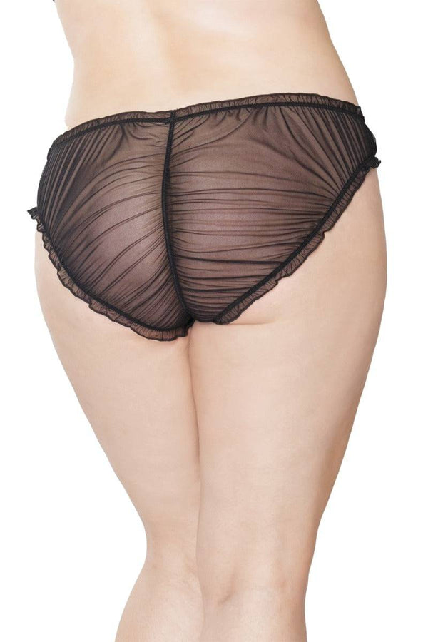 Coquette - 21332 Plus - Unisex Panty - Black - OS/XL - Stag Shop