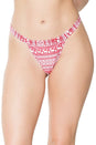 Coquette - 21333 - Festive Thong - RedWhite - Stag Shop