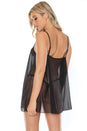 Coquette - 22109 - Mesh Chemise - Black - OS - Stag Shop
