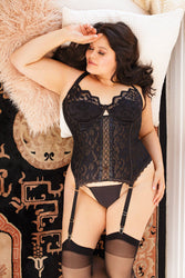 Coquette - 22121 PLUS - Lace Bustier - Stag Shop
