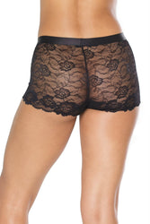 Coquette - 22132 - Unisex Lace Short - Black - OS - Stag Shop