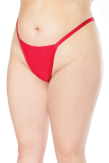 Coquette - 22133 PLUS - High Cut G-String - OS/XL - Stag Shop