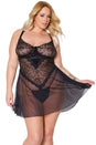 Coquette - 22317X - Babydoll & G-String - Black - Stag Shop