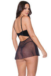 Coquette - 22317 - Babydoll & G-String - Black - Stag Shop