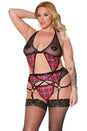 Coquette - 22321X - Bralette, Garter Belt & Thong - OS/XL - Stag Shop