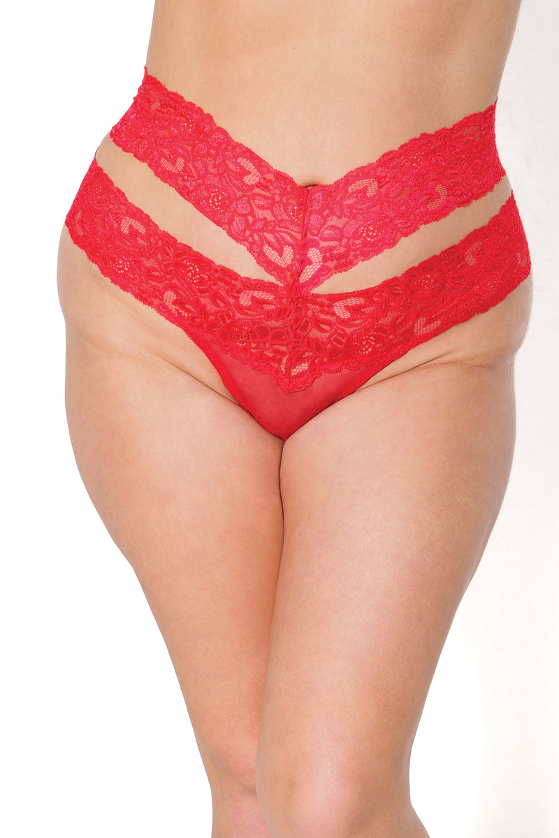Coquette - 22333 - High Waisted Thong - Stag Shop