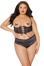 Coquette - Black Label Collection - 22520 - Harness & Panty Set - OS/XL - Stag Shop
