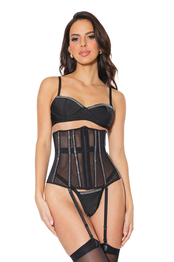 Coquette - 23317 - Waist Cincher - Black - Stag Shop