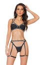 Coquette - 23318 - Harness Set - Silver - OS - Stag Shop