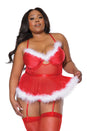 Coquette - 23329 - Bustier & G-String - Red - OS/XL - Stag Shop