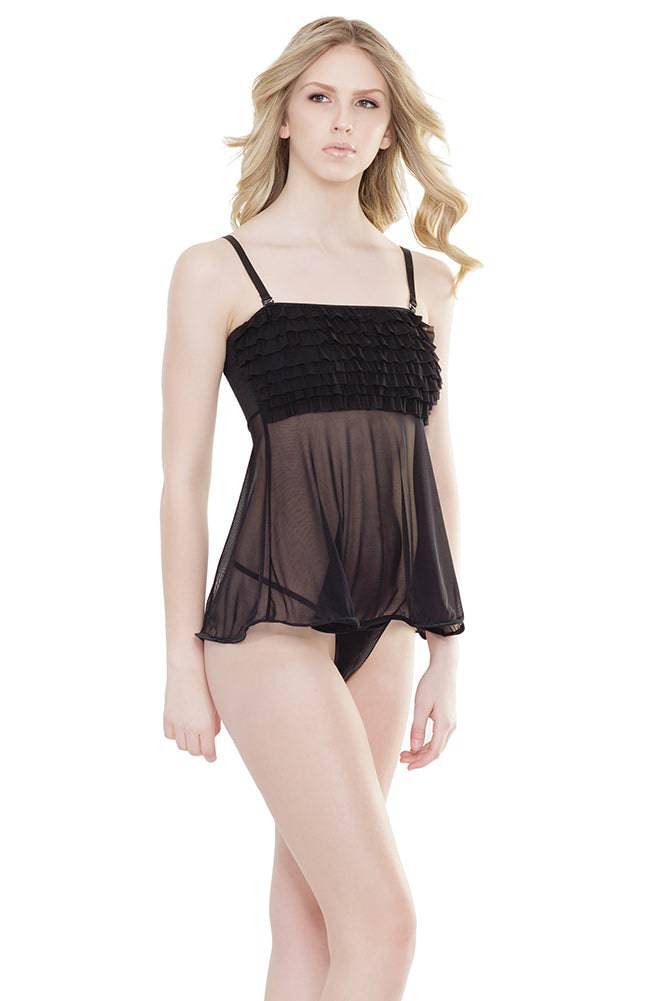 Coquette - 2534 - Ruffle Babydoll - OS - Stag Shop