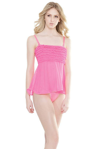 Coquette - 2534 - Ruffle Babydoll - OS - Stag Shop