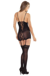 Coquette - 2551 - Chemise - OS - Black - Stag Shop