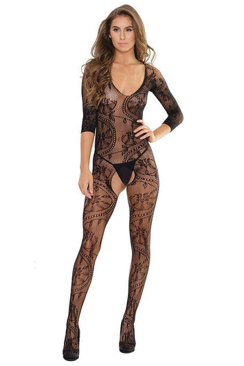 Coquette - 2559 - Bodystocking - OS - Black - Stag Shop