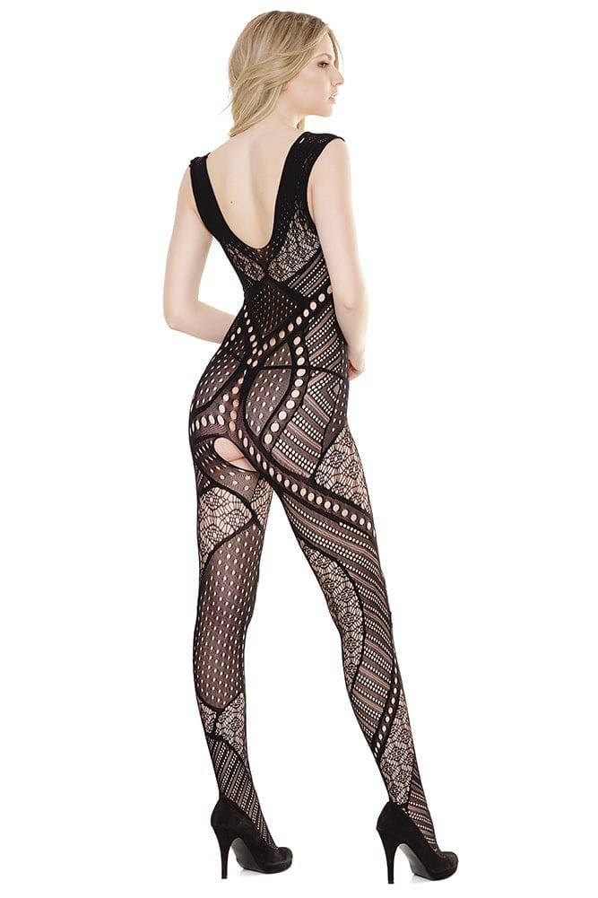 Coquette - 2561 - Bodystocking - OS - Black - Stag Shop