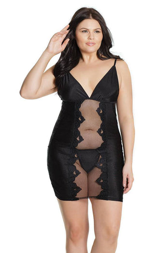 Coquette - 2581X - Chemise - Black - OSXL - Stag Shop