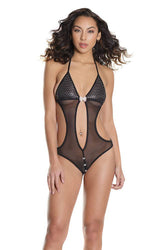 Coquette - 2584 - Cutout Teddy - Black - OS - Stag Shop