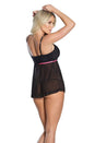 Coquette - 2592 - Babydoll & G-string Set - Black - OS - Stag Shop