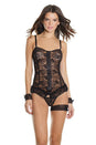 Coquette - 2595 - Cami Set - Black - OS - Stag Shop