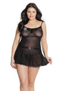 Coquette - 2609X - Cop Apron - Black - OSXL - Stag Shop