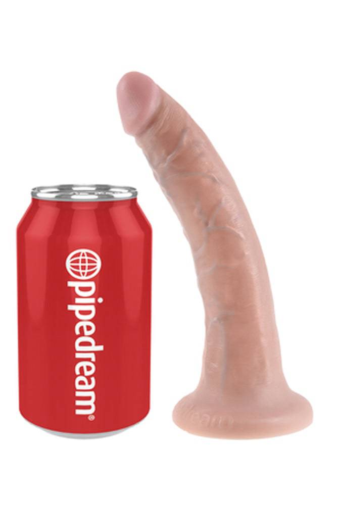 Pipedream - King Cock - Ultra Realistic Dildo - 7 inch - Beige - Stag Shop