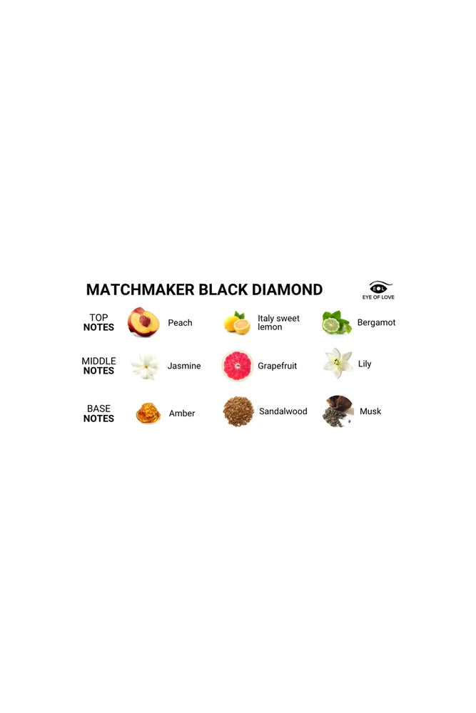 Eye of Love - Black Diamond - Matchmaker Attract Them Pheromone Parfum Spray - .34oz - Stag Shop