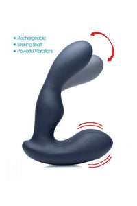 Thumbnail for XR Brands - Alpha-Pro - P-STROKE Stroking Prostate Stimulator - Black - Stag Shop