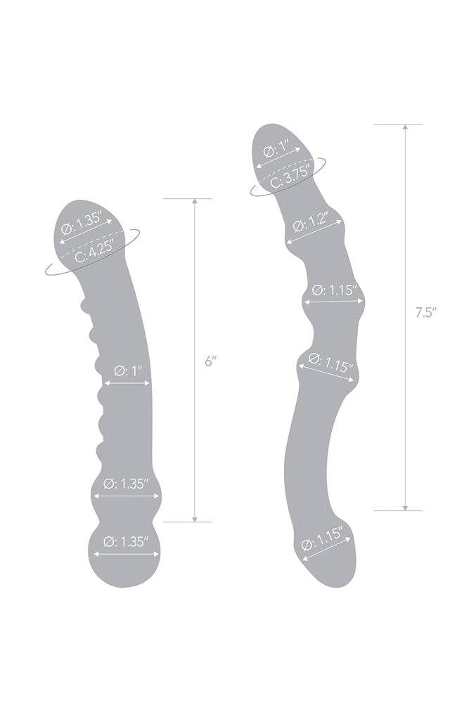 Gläs - 2-PC Pleasure Glass Dildo Set - Stag Shop