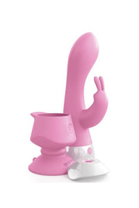 Thumbnail for Pipedream - 3Some - Wall Banger Rabbit Vibrator - Pink - Stag Shop