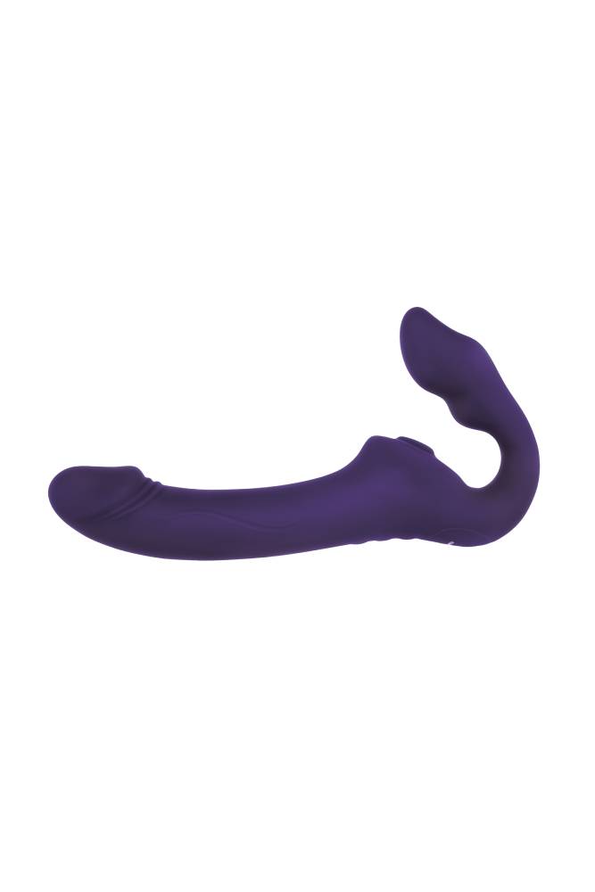 Evolved - 2 Become 1 - Dual Stimulation Strapless Strap-On & Remote - Purple - Stag Shop