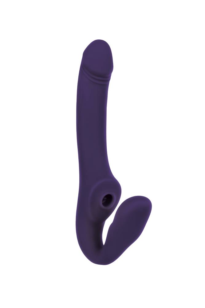 Evolved - 2 Become 1 - Dual Stimulation Strapless Strap-On & Remote - Purple - Stag Shop