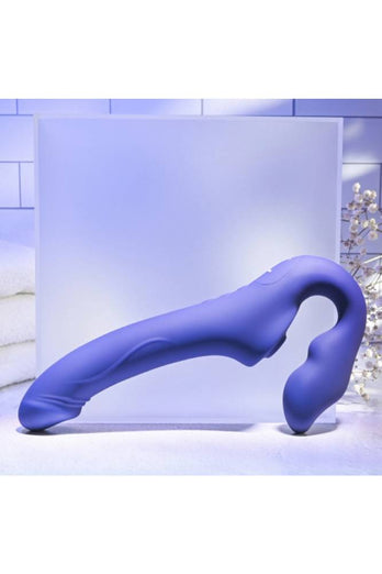 Evolved - 2 Become 1 - Dual Stimulation Strapless Strap-On & Remote - Purple - Stag Shop