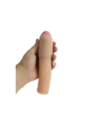 Topco - Cyberskin - 3 Inch Xtra Thick Uncut Penis Extension - Light - Stag Shop