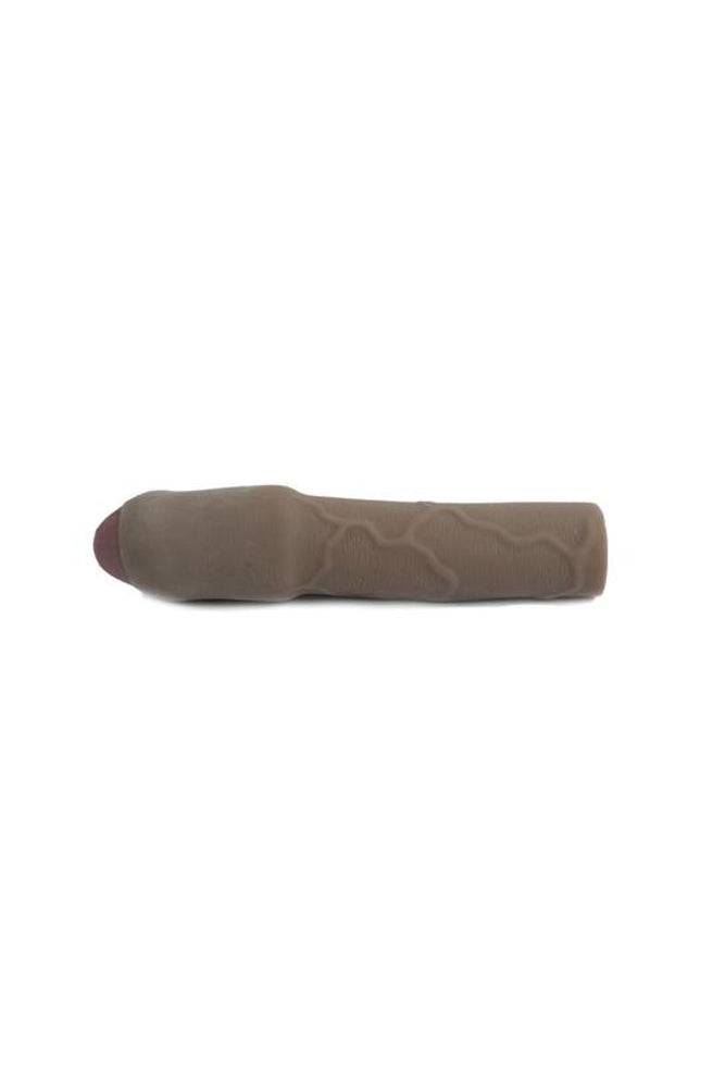 Topco - Cyberskin - 3I nch Xtra Thick Uncut Penis Extension - Dark - Stag Shop