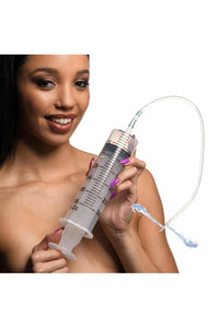 Thumbnail for XR Brands - Clean Stream - Enema Syringe with Tube - Assorted Sizes - Stag Shop