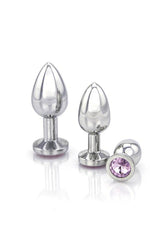 Ego Driven - Jewelled Metal Butt Plug - Pink - Stag Shop