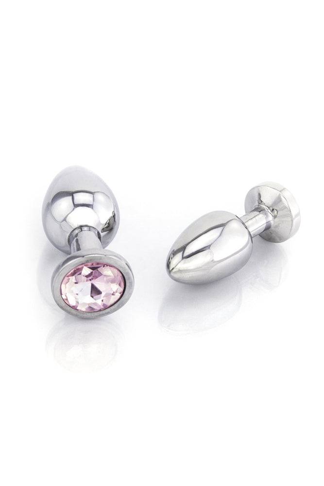 Ego Driven - Jewelled Metal Butt Plug - Pink - Stag Shop