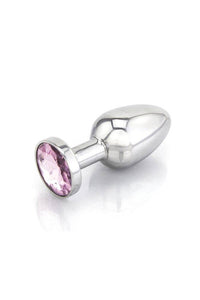 Thumbnail for Ego Driven - Jewelled Metal Butt Plug - Pink - Stag Shop