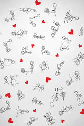 Little Genie - Candyprints - Dirty Stick Figure Latex Balloons - 8 Pack - Stag Shop