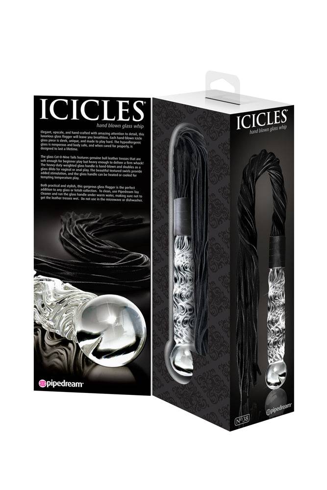 Pipedream - Icicles - No. 38 - Glass Cat-O-Nine Tails & Butt Plug - Stag Shop