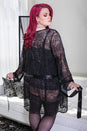 Coquette - 3708X - Stretch Lace Robe - OS/XL - Stag Shop