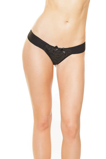 Coquette - 3713 - Panty - Black - Stag Shop