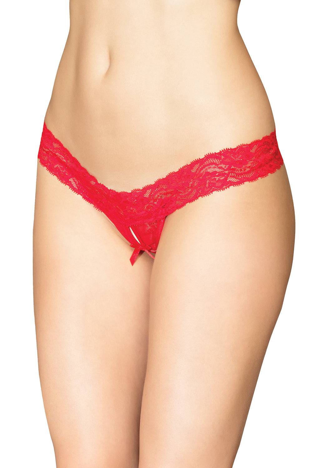 Coquette - 3736 - Crotchless Thong - Stag Shop