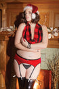 Coquette - 3795X - Garter Belt - Red/Black - OS/XL - Stag Shop