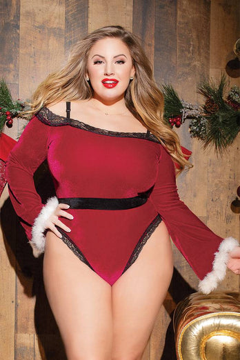 Coquette - 3796X - Teddy - Red/Black - OS/XL - Stag Shop